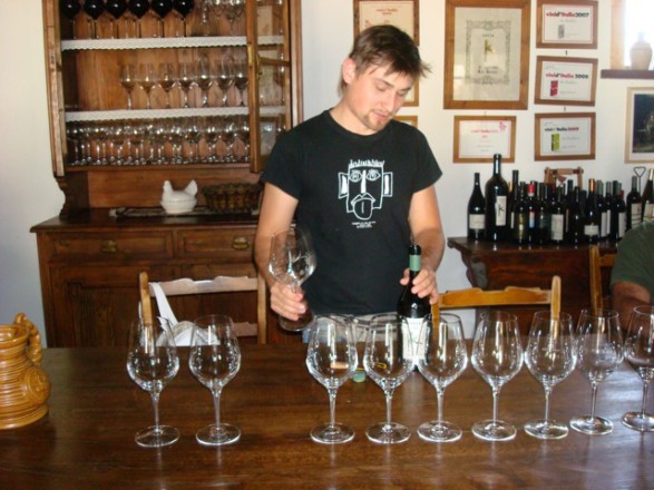 degustazione di vino con kristian keber 