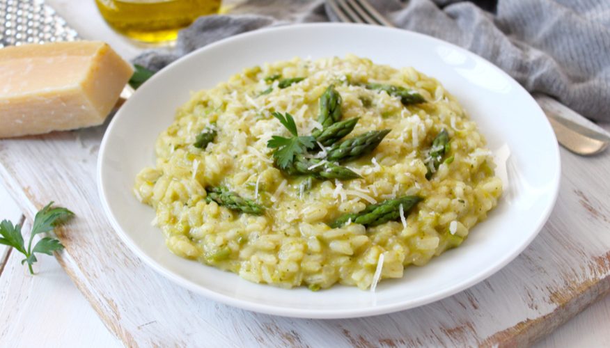 risotto con asparagina