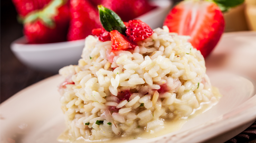 Risotto con le fragole