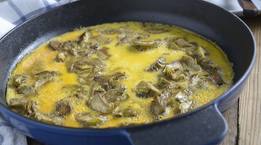 granelli-e-carciofi-in-frittata