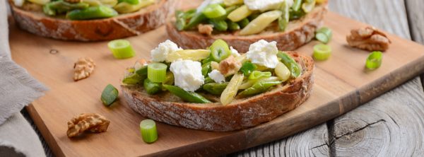 bruschette fagiolini trifolati