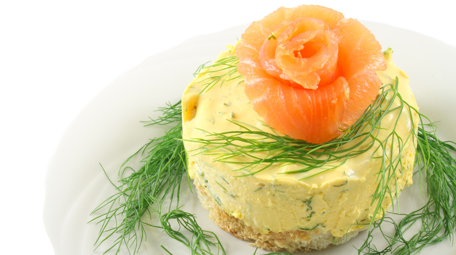 cheesecake al salmone