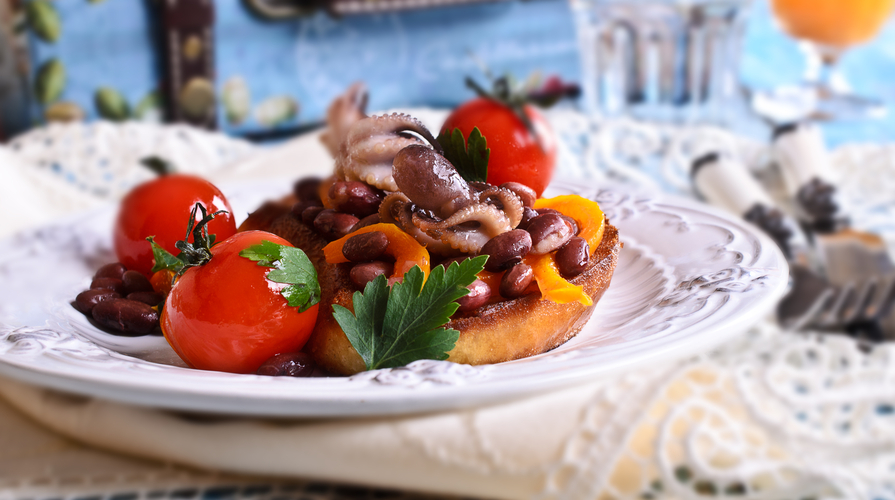 Insalata di polpo e- cannellini