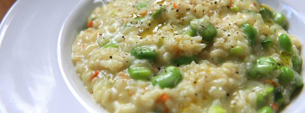 risotto fave e pecorino