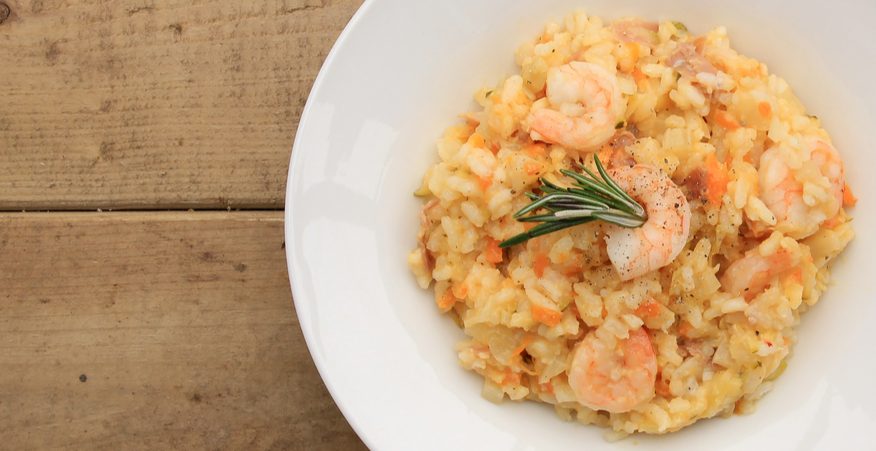 risotto crema di scampi