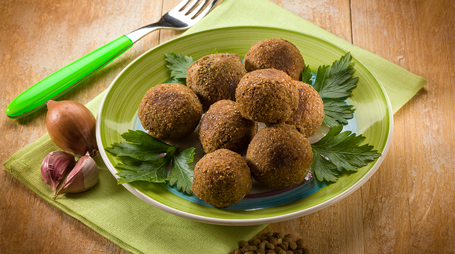 Polpette di zucchine lenticchie patate