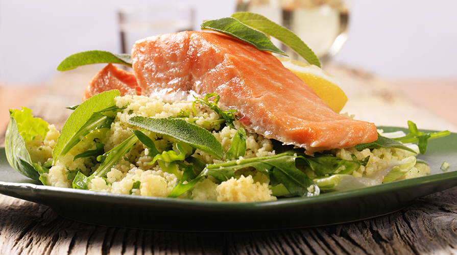 Cous cous con salmone