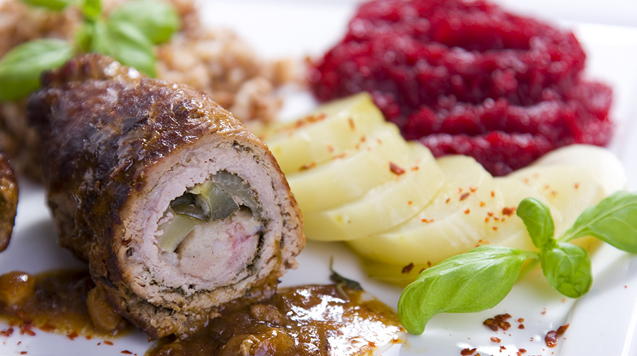 Involtini di pollo con noci