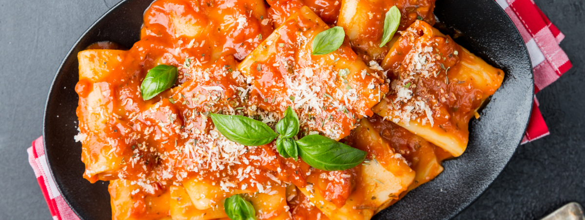 paccheri ricotta e 'nduja