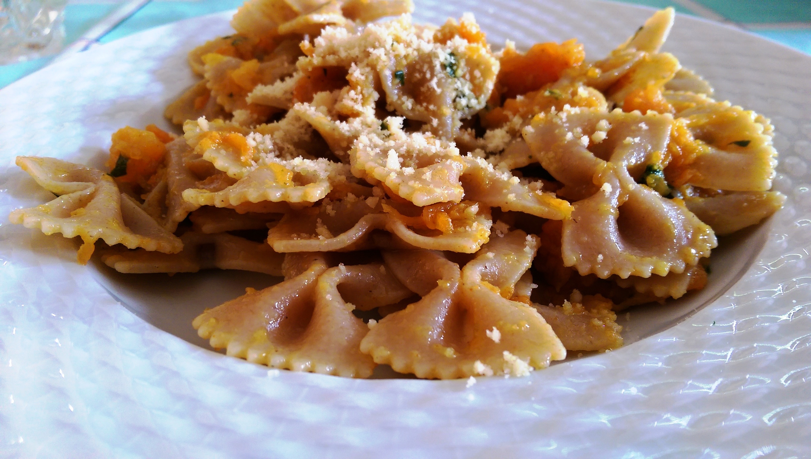 farfalle con zucca