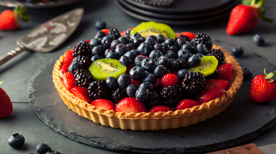 crostata crema e frutta