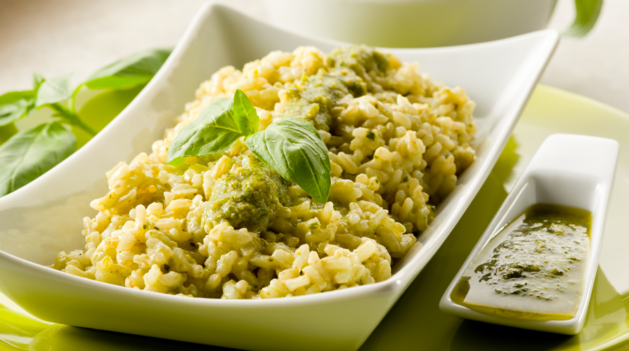 risotto al pesto