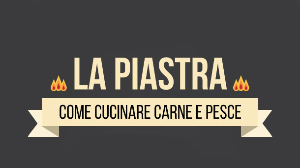 Cucinare alla piastra infografica