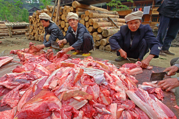 Lavorazione carne Cina