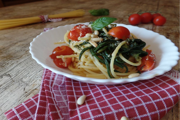 agretti-spaghetti