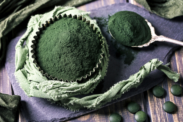 spirulina in polvere