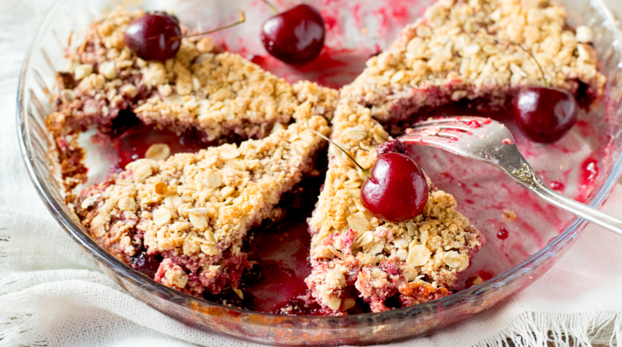 crumble di ciliegie