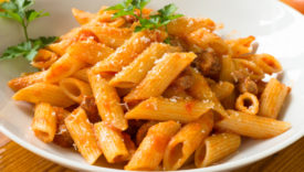 penne salsiccia zucca e cavolo