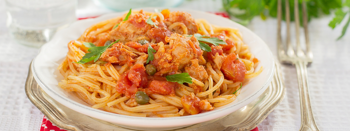 spaghetti alla bolognese al tonno